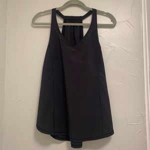 LuLulemon Black Eyelet Tank Top Size 10